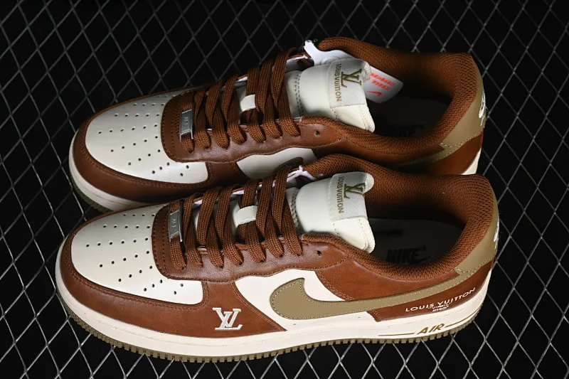 All Categories Nk Air Force 1 Air Force Series Nk Air Force 1 Low Air Force Low Nike Air Force 1'07 Low Joint White Brown Mocha Air Force One Low Casual Shoes NH0601-590
